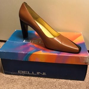 Bellini Leather Two-Toned Heels